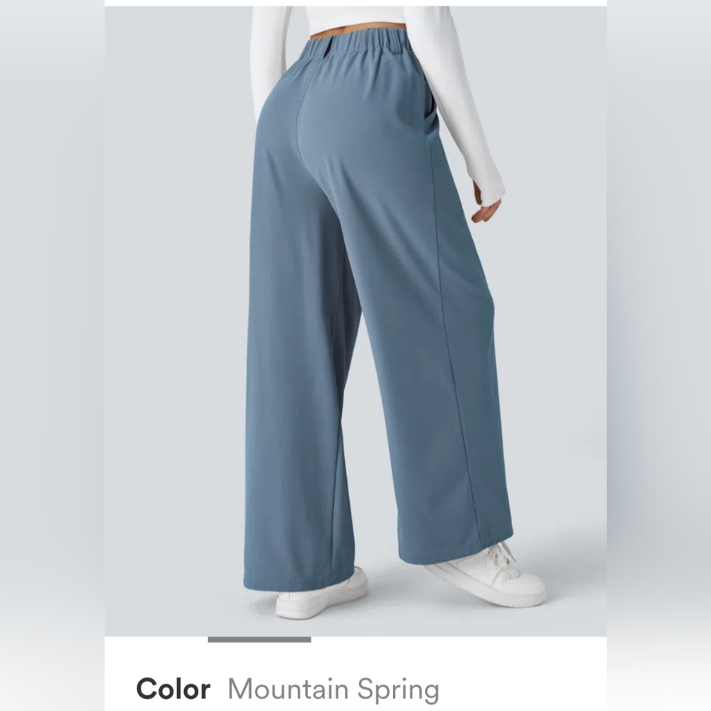 Halara Xs Mountain Spring High Waisted Side Pocket Wide Leg Pants - Picture 2 of 9